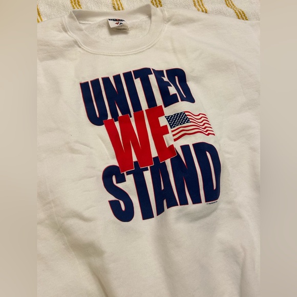 Vintage Y2K 9/11 Era United We Stand Crewneck Sweatshirt Impulse Wear - Picture 2 of 7